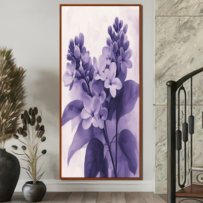 «Britany Lilac Shadows In Monochrome Minimalisme IV», art mural lilas