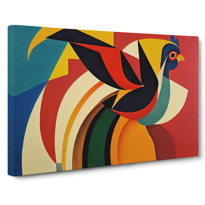 Rooster Abstract Vol.3 - Wrapped Canvas, 35cm H x 50cm W x 3cm D