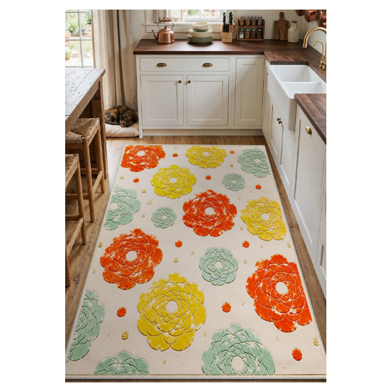 Tapis tissé à la crème Mosso, 3'3" x 4'11"