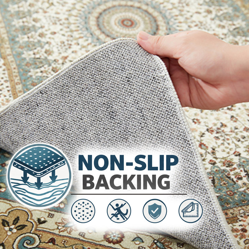 Oriental Machine Tufted Shag Area Rug, Rectangle 80 x 150 cm