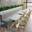 Banc rembourré en similicuir Light Luxury Leisure