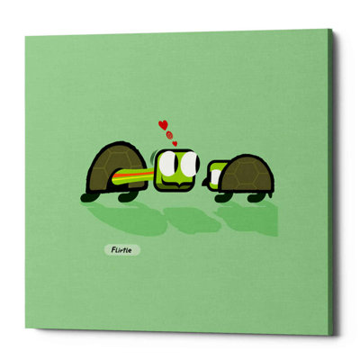 «Flirtle On Canvas» par Chuck Wimmer, reproduction