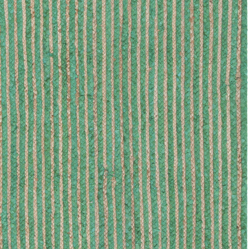Tapis vert foncé / naturel Eveleigh, 5 pi x 7 pi 6 po
