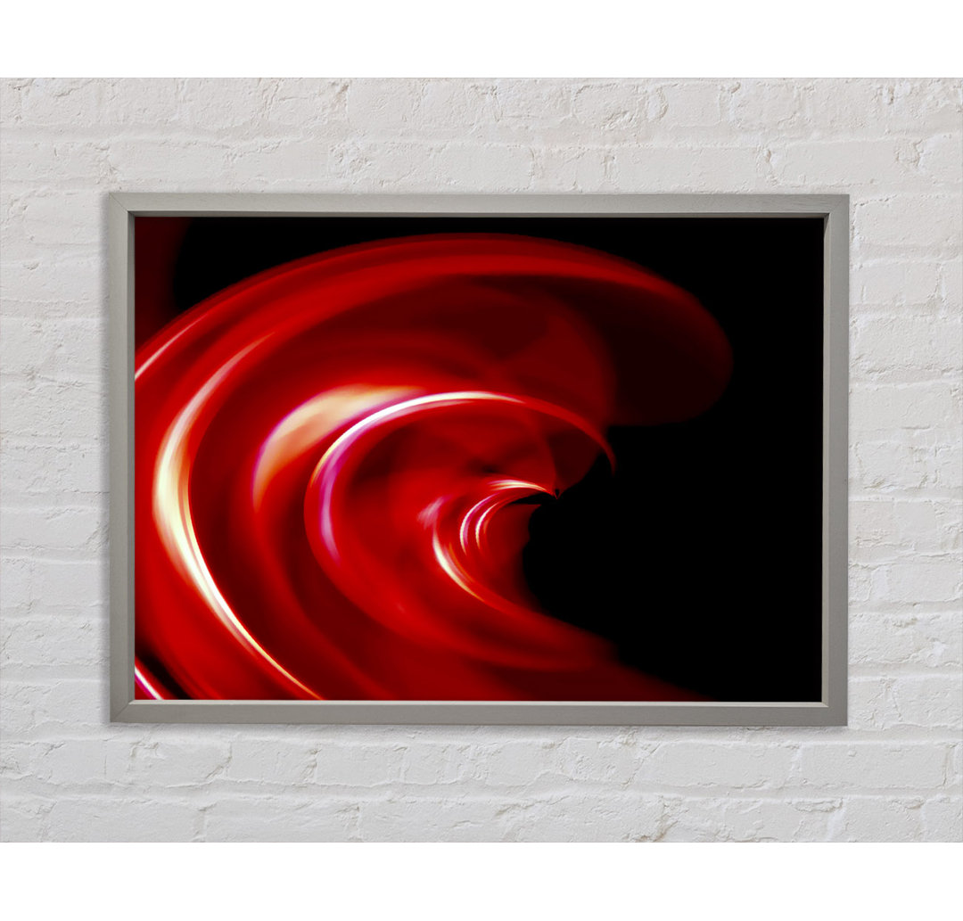 Gerahmtes Wandbild Red Galaxy Twist