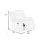 Fauteuil inclinable en velours côtelé 1 pièce-2106064326
