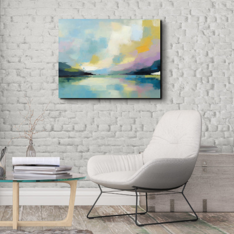 Patchwork Sky On Canvas by Stephen Chambers Print, 26" H x 32" W x 1.5" D
