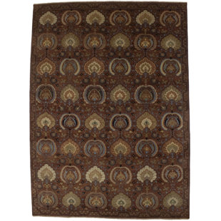 Hand Knotted Wool Floral Indoor Rug