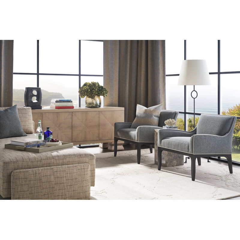 Thom Filicia Home Armchair, Tuck Cobalt, Casa Blanca