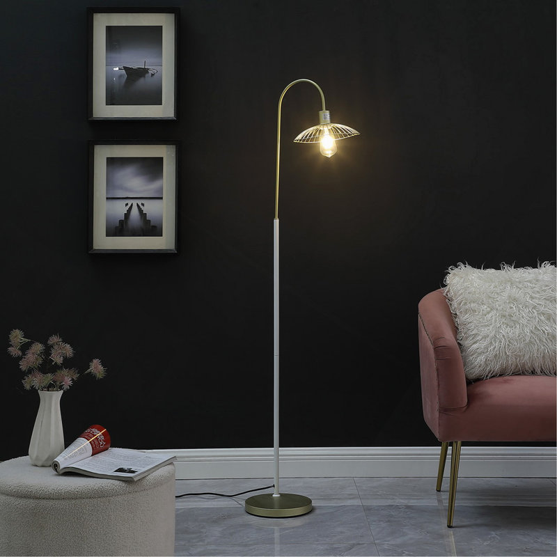 Lampe sur pied en métal 64 po