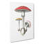Amanita Muscaria Mushroom Illustration - Wrapped Canvas-55368496