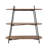 Three-Tiered Shelving Unit with Iron Frame