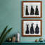 «Black and Bling I», ensemble de 2 peintures sur toile encadrées-570093370-570093365