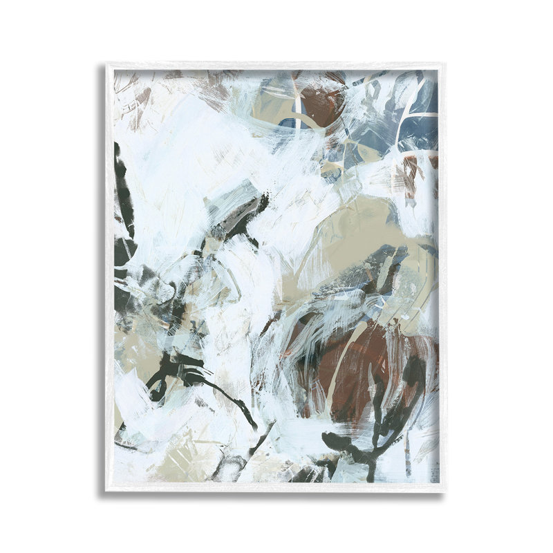 «Expressive Neutral Abstraction Single Photo Frame» par June Erica Vess sur toile, H 11 po x l 14 po