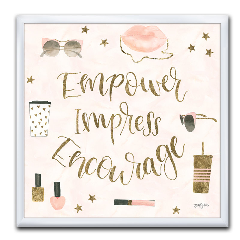 « glam rose ladies v »-cadre photo sur toile, H 16 po x l 16 po x P 1 po, Cadre blanc