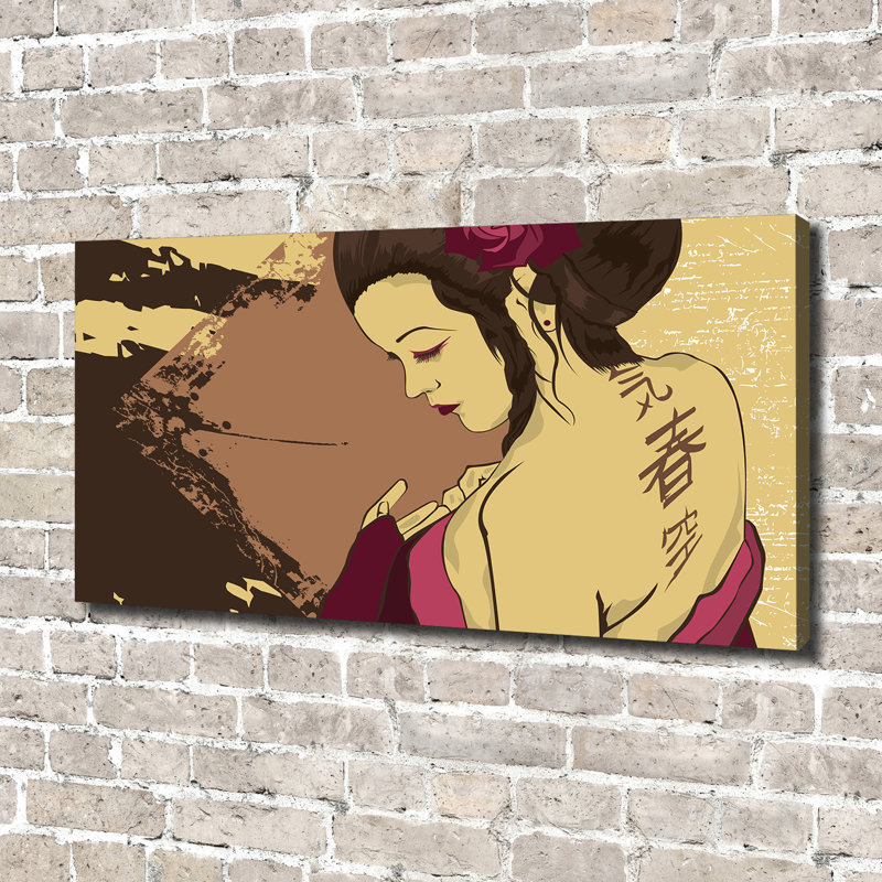 Geisha - Wrapped Canvas Print
