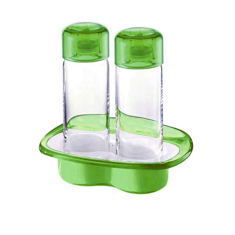 Oil & Vinegar Cruet Set, Green
