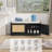 Dannelley Rattan Entryway Bench With Shoe Storage-91042237