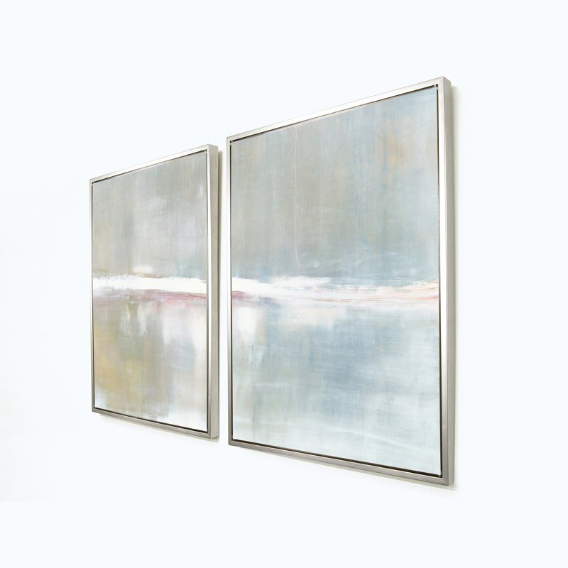 "Refuge" par Carol Benson-Cobb, ensemble de deux gicules sur toile encadrées verticalement