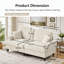 Upholstered 76.4 " Chenille Loveseat