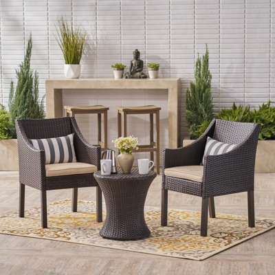 Vienne 2 - Person Patio Conversation Set with Cushions