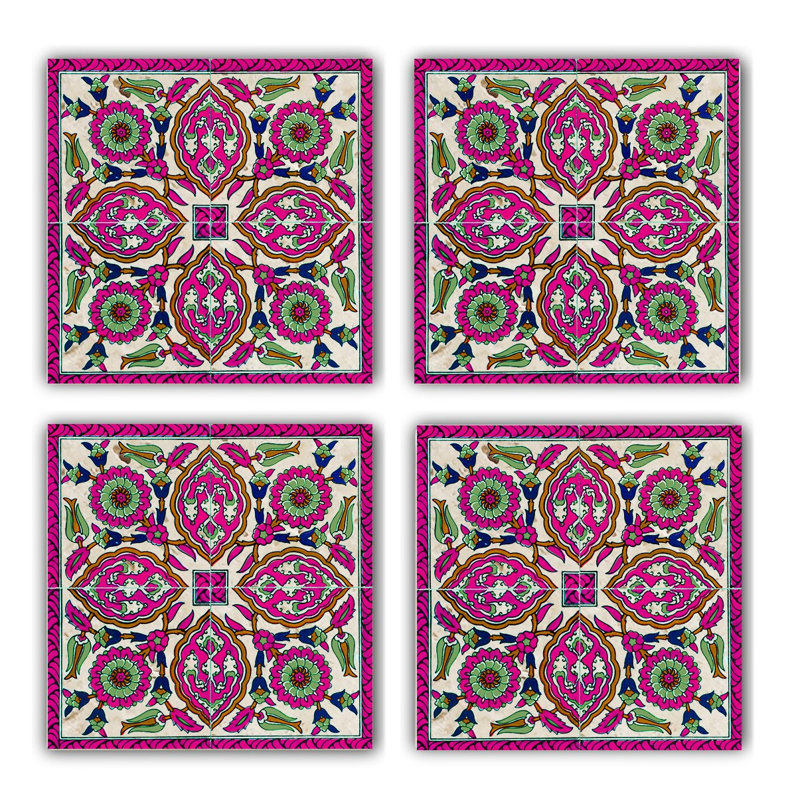 Sous-verre, Rose