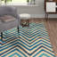 Troyes Chevron Cotton Hand Woven Dhurrie Set-15615614
