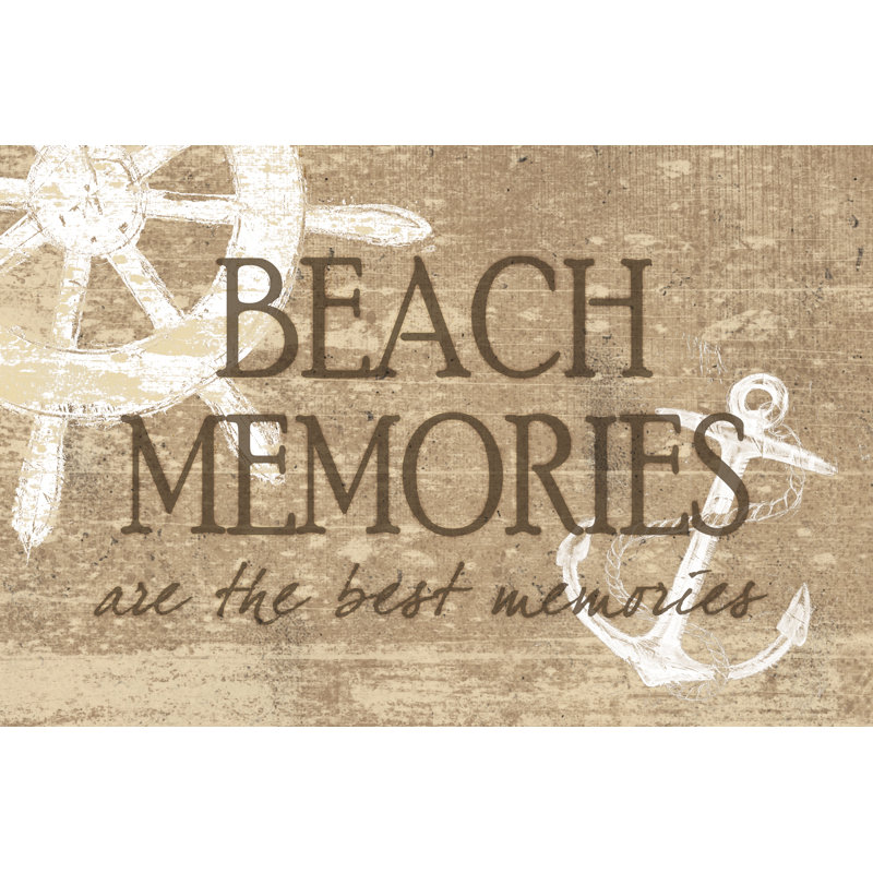 Beach Memories - Wrapped Canvas Print, 30cm H x 46cm W x 3.8cm D