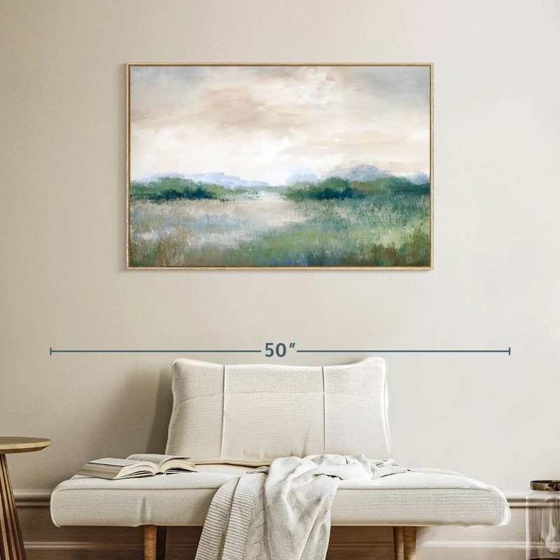 Calmer Vista, Cadre flottant en bois naturel, 40 po x 27 po