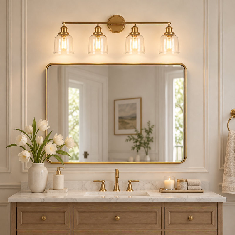 Denroy 4 - Light Dimmable Bathroom Vanity Light