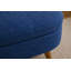 Banc de rangement repose-pieds ovale, pieds en bois d'hévéa, BLEU (43,5 po x 16 po x 16 po)-241722442