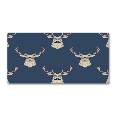 Hipster Deer - Wrapped Canvas Print