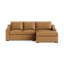 Lucca Leather Chaise Sectional-739101083-739101076