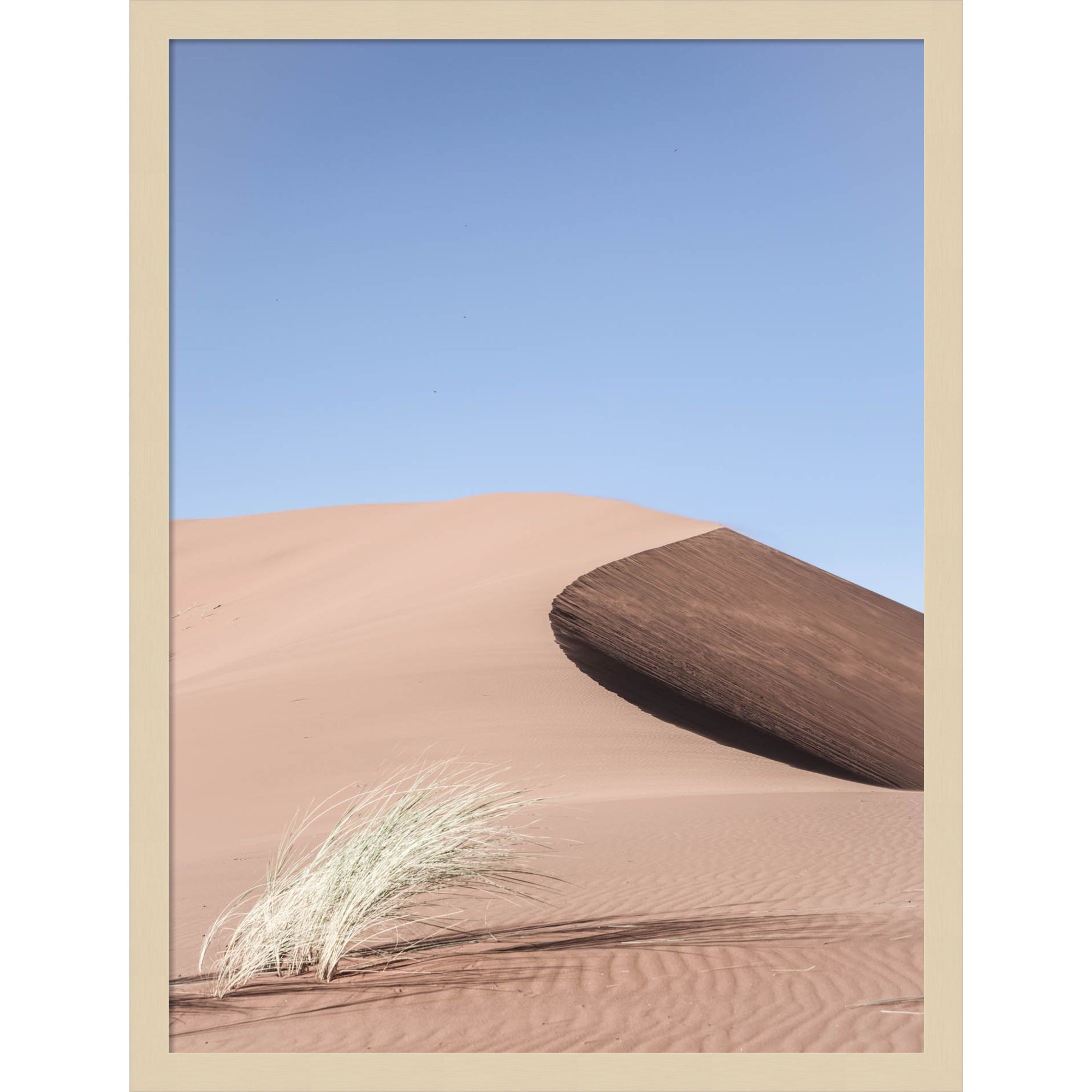 Namib Dune Two by Shot by Clint Wood Framed Wall Art Print, 25" H x 19" W, Brown
