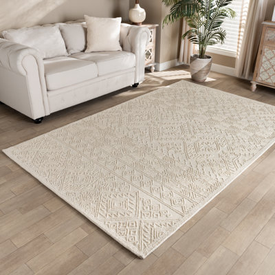 Drinnon Wool Geometric Indoor Rug