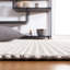 Tapis ivoire / brun foncé en laine tissé à la main Marbella-78161049