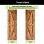 Porte en bois de pin massif non assemblé Arrow Design-132224624-132224623