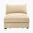 Armless Sofa Velvet - Wheat