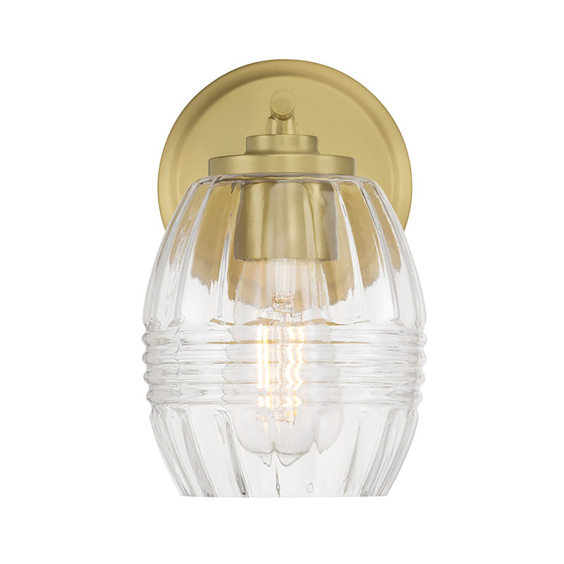 Miravelle 8.75" High 1-Light Wall Sconce, Brass