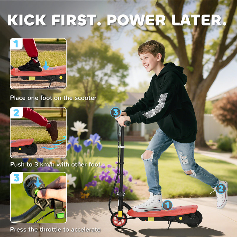Biergh Zoomie Kids Scooter, Red