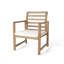 Ensemble de 2 fauteuils d'extérieur en bois d'acacia
