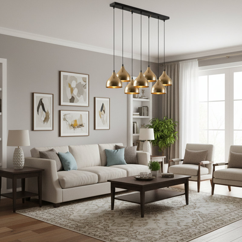 Sabal 7 - Light Kitchen Island Tiered Chandelier