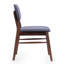 Chaises de salle à manger rembourrées 2 pièces Mid Century en noyer et gris anthracite, pieds évasés, assemblage facile, chaises idéales pour les espaces de vie, + structure, look rétro chic, plusieurs pièces adaptées