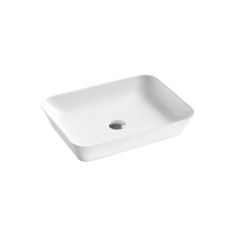 DAX 17.12'' White Glossy Bathroom Sink