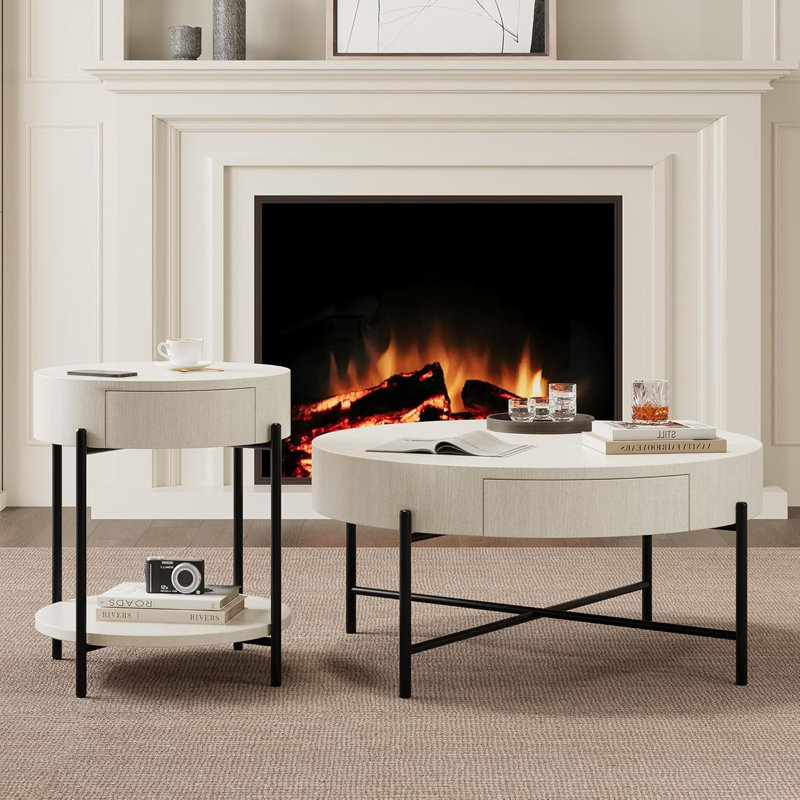 Solid Wood Coffee Table with Storage