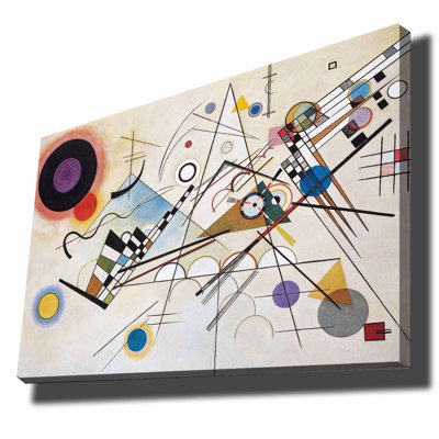 Vasili Kandinsky Decorative Canvas Painting, 27.6 x 39.4 inches | 100% Canvas with 100% Wooden Frame (Thickness: 1.1 inches) | Stunning Wall Art for Home Décor, Perfect for Living Room & Office Spaces