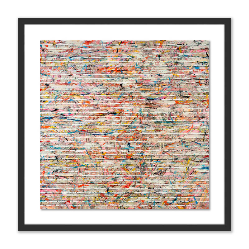 «Dash # 13» par Brad Ellis - reproduction de peinture encadrée, Noir