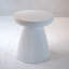 Table de bout décorative de jardin, H 18,1 po, moderne, robuste, robuste, en faux terrazzo, table d'appoint, table d'appoint, plante pour l'intérieur et l'extérieur
