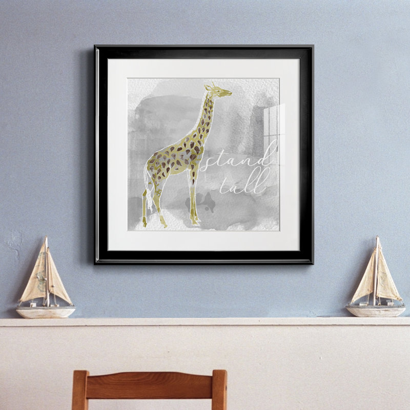 «Stand Tall» - peinture encadrée, H 17,5 po x l 17,5 po x P 1,5 po, Toile avec cadre noir