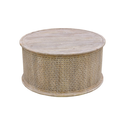 Carver White Wash Coffee Table by Ivy Bronx