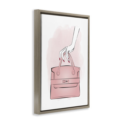 Tenant une toile flottante encadrée par Martina Pavlova